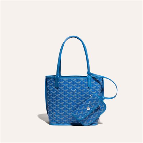 goyard anjou mini bag blue|goyard anjou pm bag price.